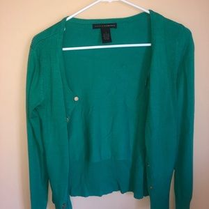 Green/blue cardigan from Grace Elements